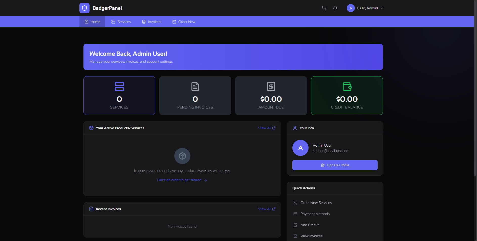 Billing & Storefront