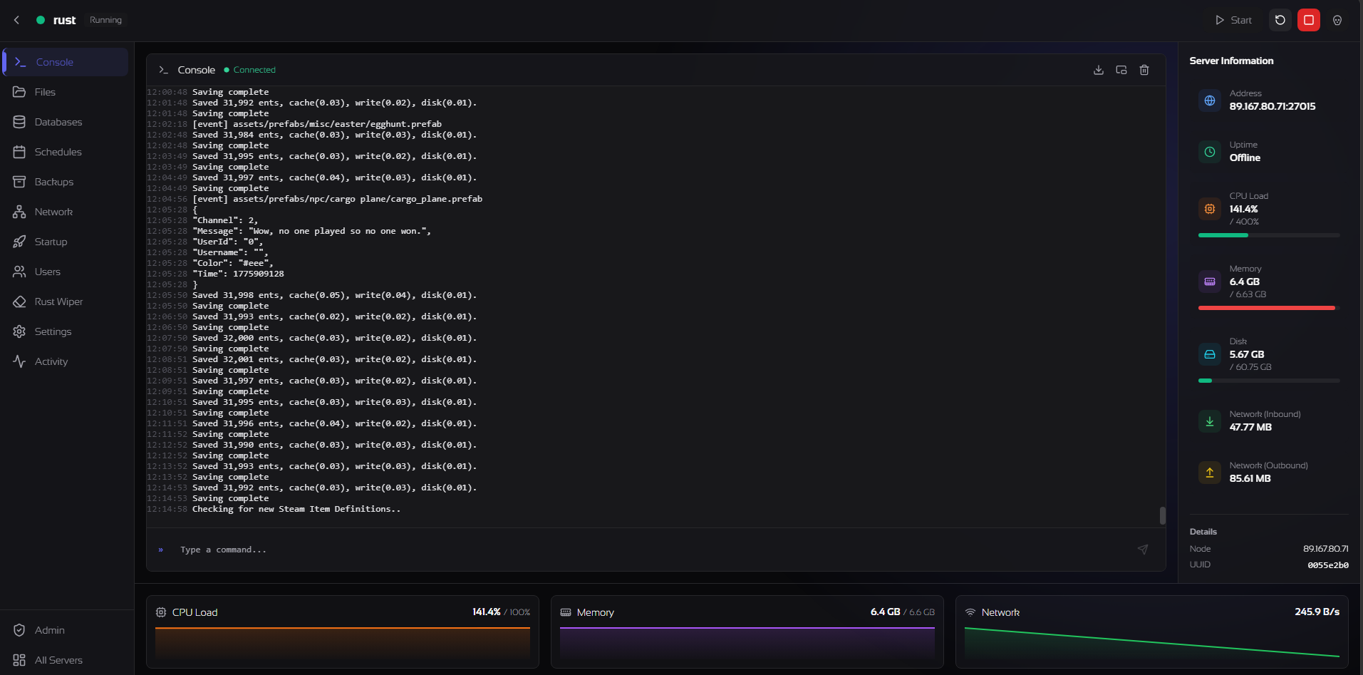 Real-Time Console