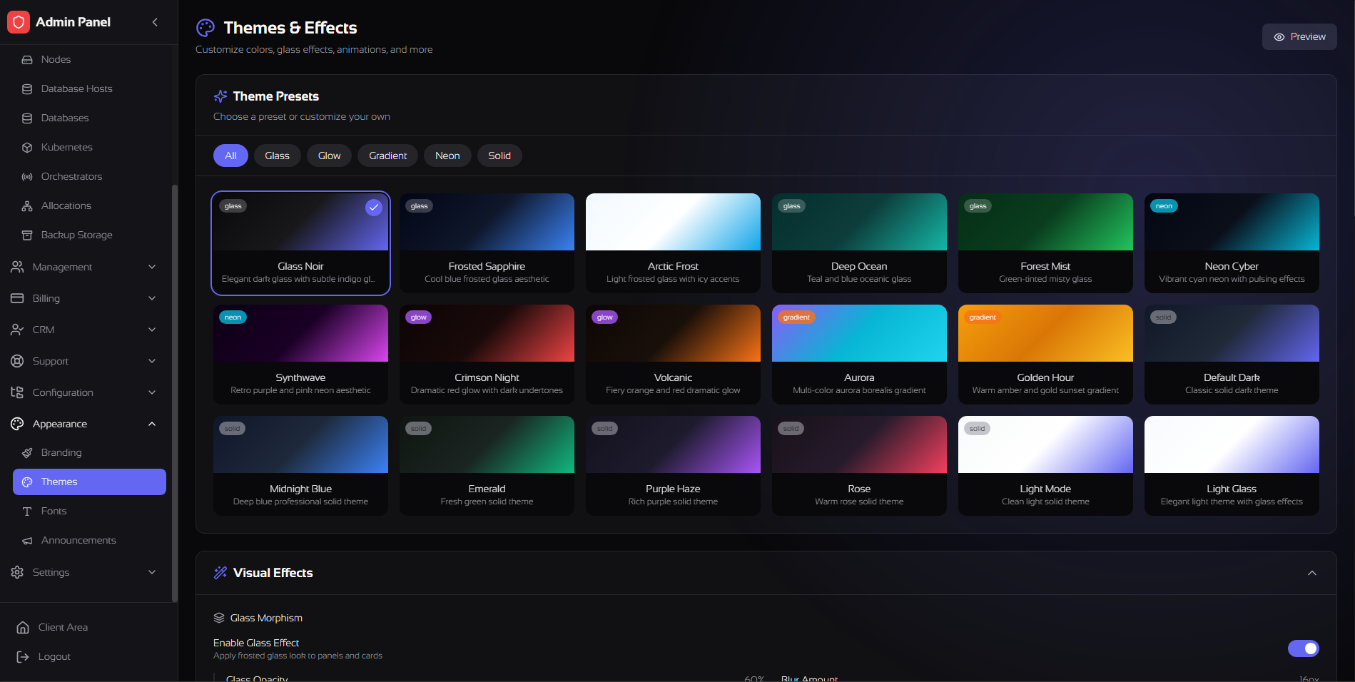 Themes & Branding